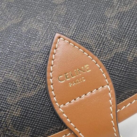 Pre Loved celine Besace Monogram Shoulder Bag Women brown | brown Shoulder Bags - Picture 4 of 7